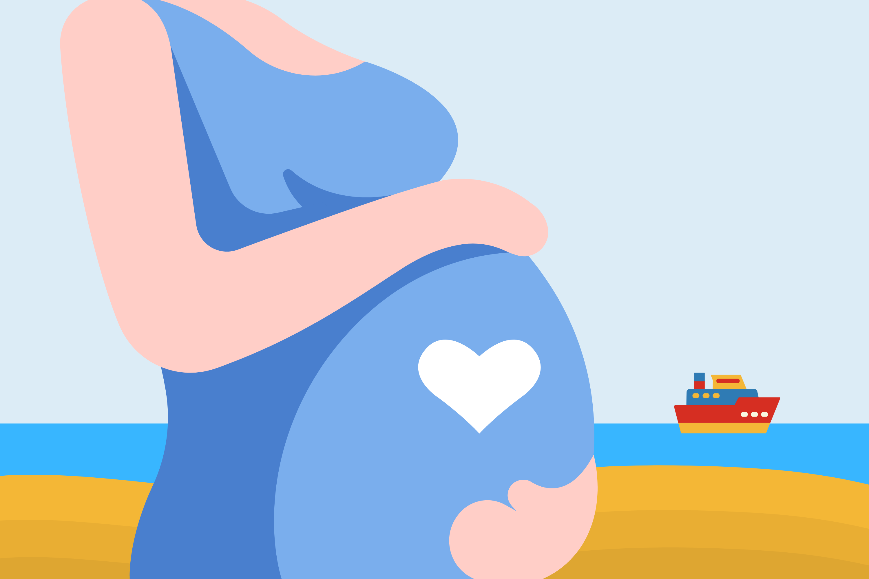 Viajar en ferry durante el embarazo 