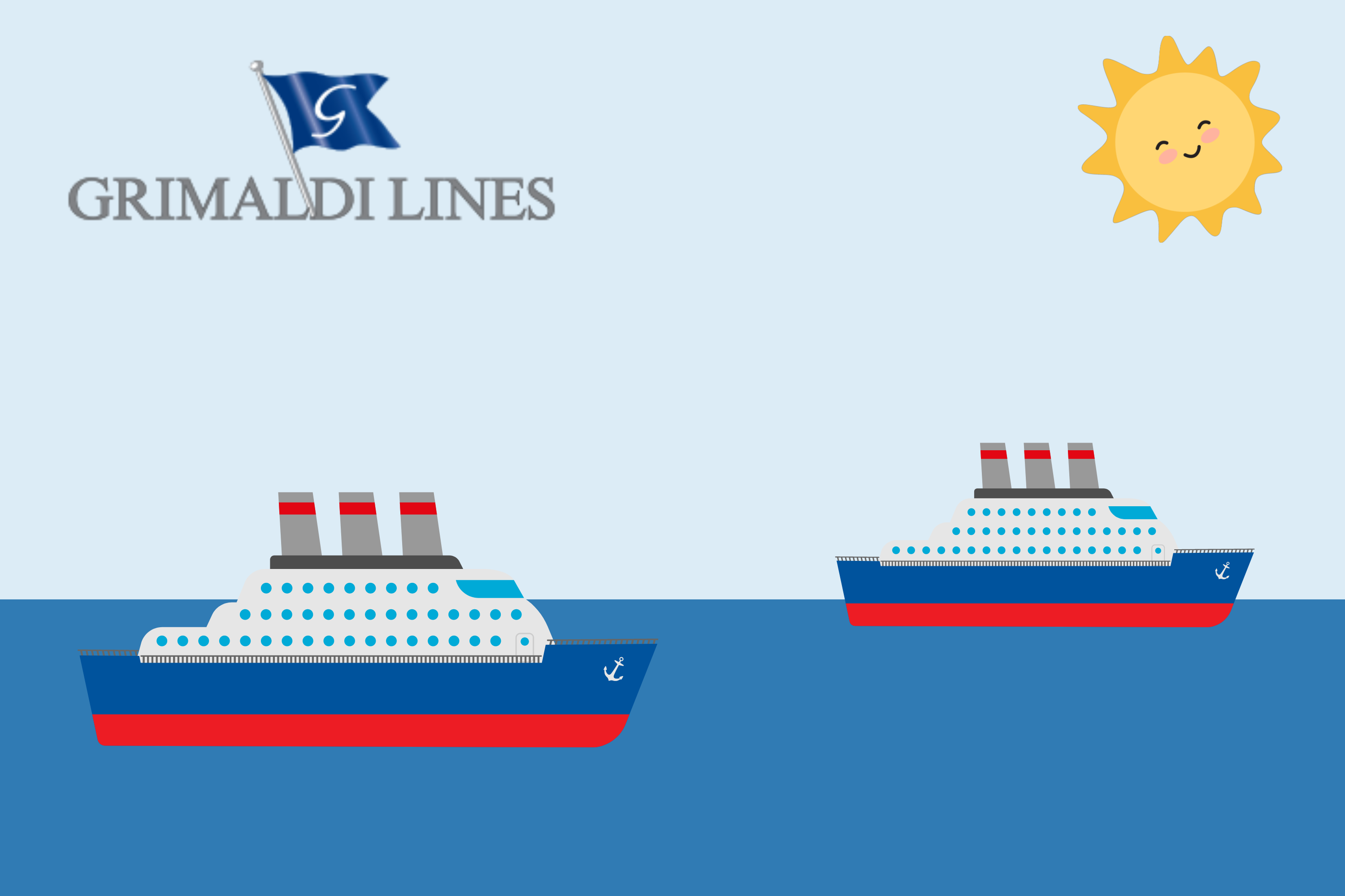 Los buques más emblemáticos de la flota de Grimaldi Lines